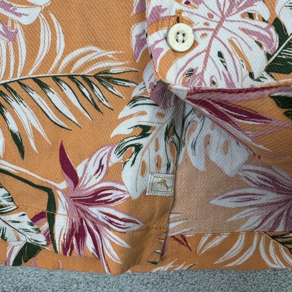 Tommy Bahama Hawaiian Shirt Mens 3XL Multicolor Floral Tropical‎ Camp Resort - Picture 4 of 11